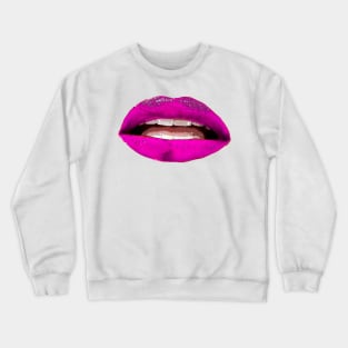 Pink Lips bywhacky Crewneck Sweatshirt